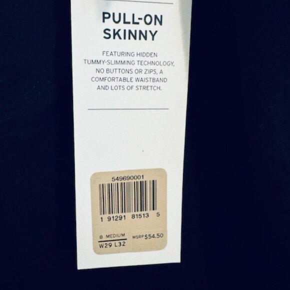 Levi’s Pull-On Skinny Jeans Black Size 8 Tummy Slimming Technology NWT - Picture 4 of 10